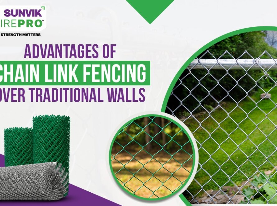 Advantages of Chain Link Fencing Over Traditional Walls