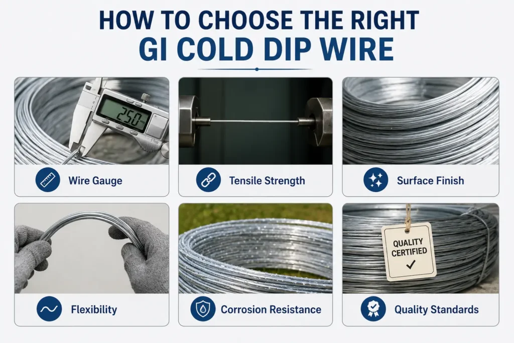 How to Choose the Right GI Cold Dip Wire