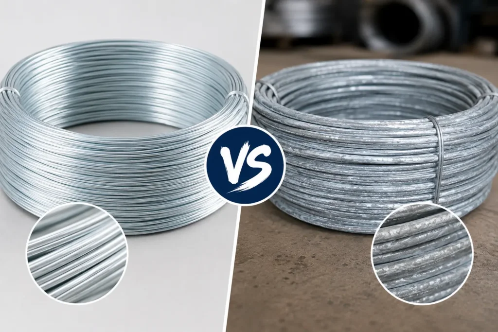 Cold Dip Wire vs Hot Dip Wire