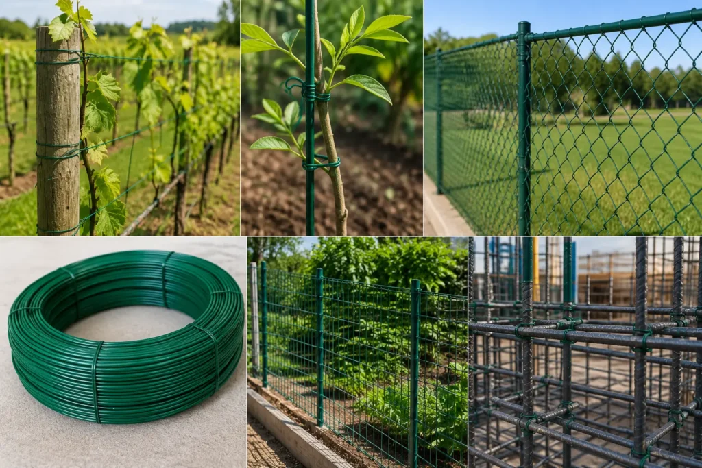 Chain link fencing