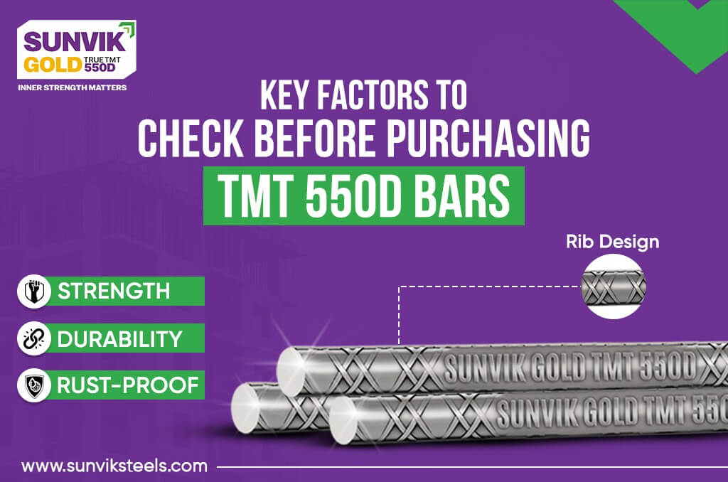 Key Factors to Check Before Purchasing TMT 550D Bars
